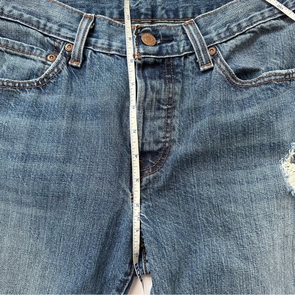 LEVI’S 501 Original Fit Women’s Jeans size 27 32 Salsa Middle - Dark Wash - Picture 12 of 16